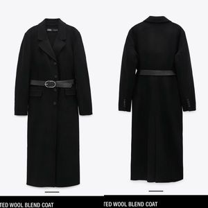 NWT Zara wool blend coat.